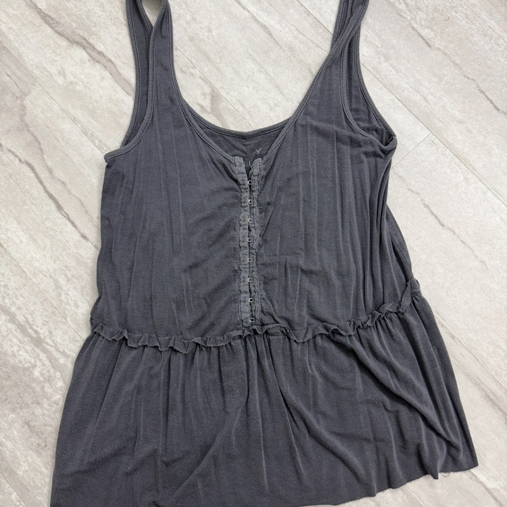 American Eagle Outfitters Charcoal Tank Top